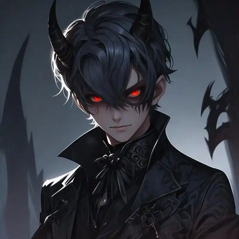 看看这组冷酷帅气的恶魔男生头像吧!