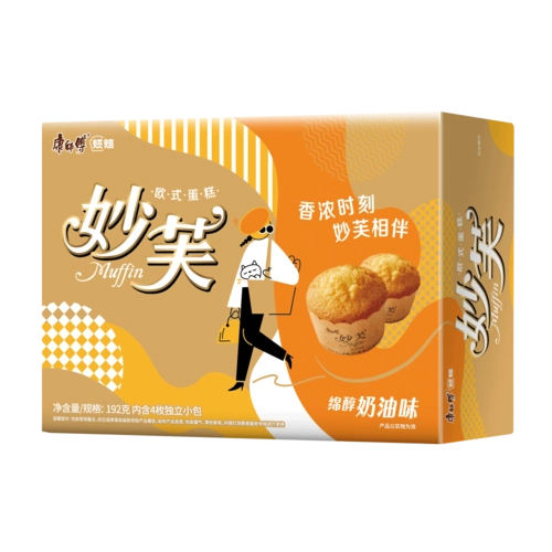 康师傅妙芙蛋糕192g1盒4枚奶油蛋糕营养零食面包食品网红小吃