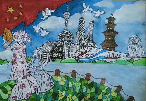 画卷——琼海市第一小学2019-2020年三～六年级国庆绘画比赛作品展