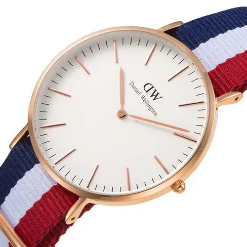丹尼尔惠灵顿dw手表男表40mm表盘尼龙带超薄石英表