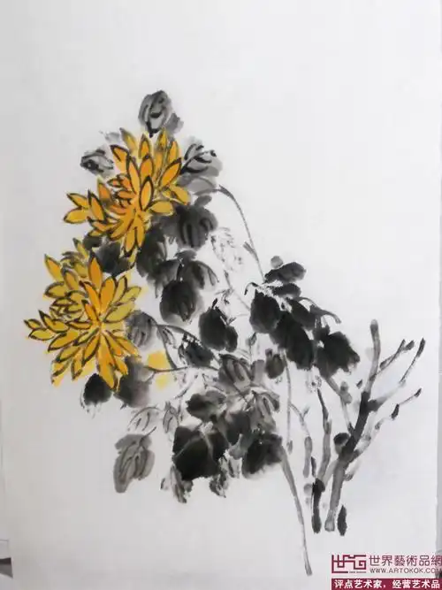 国画名家 盖永龙 - 菊花