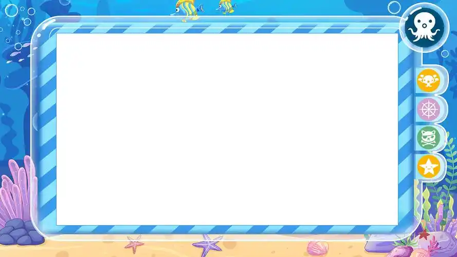 海底元素边框设计|插画|儿童插画|贰目分 - 原创作品 - 站酷 (zcool)
