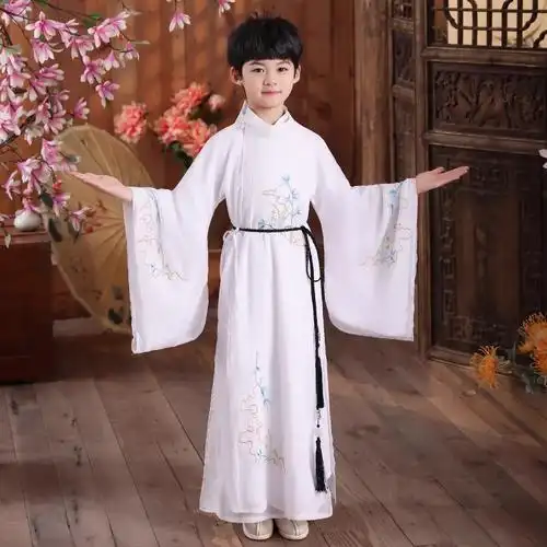 儿童汉服男童春秋中国风套装古风少爷服唐装夏季童装男孩古装薄款