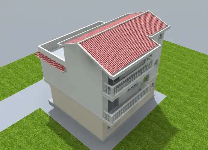 5x9 两层半小别墅简单省钱经济自建农村房子设计图平面图布置图方案图