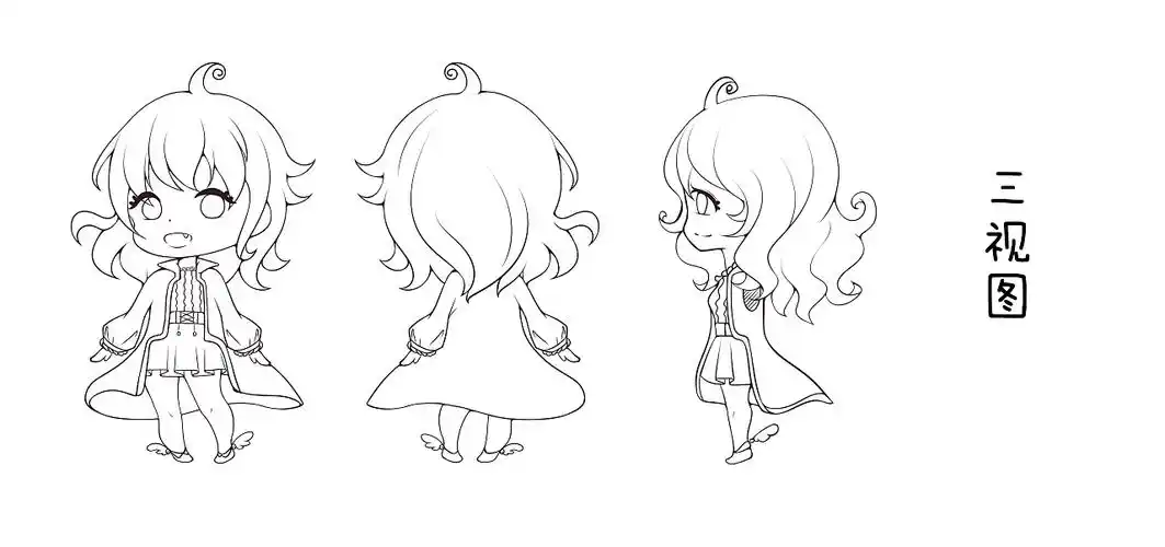 q版人设及三视图哈尔滨|插画师柏林野人26002年前