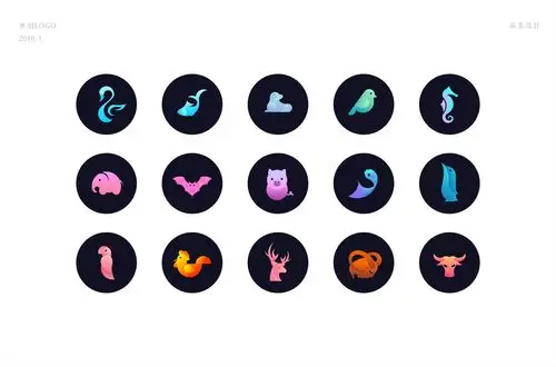 16款动物黄金分割圆形辅助线展示