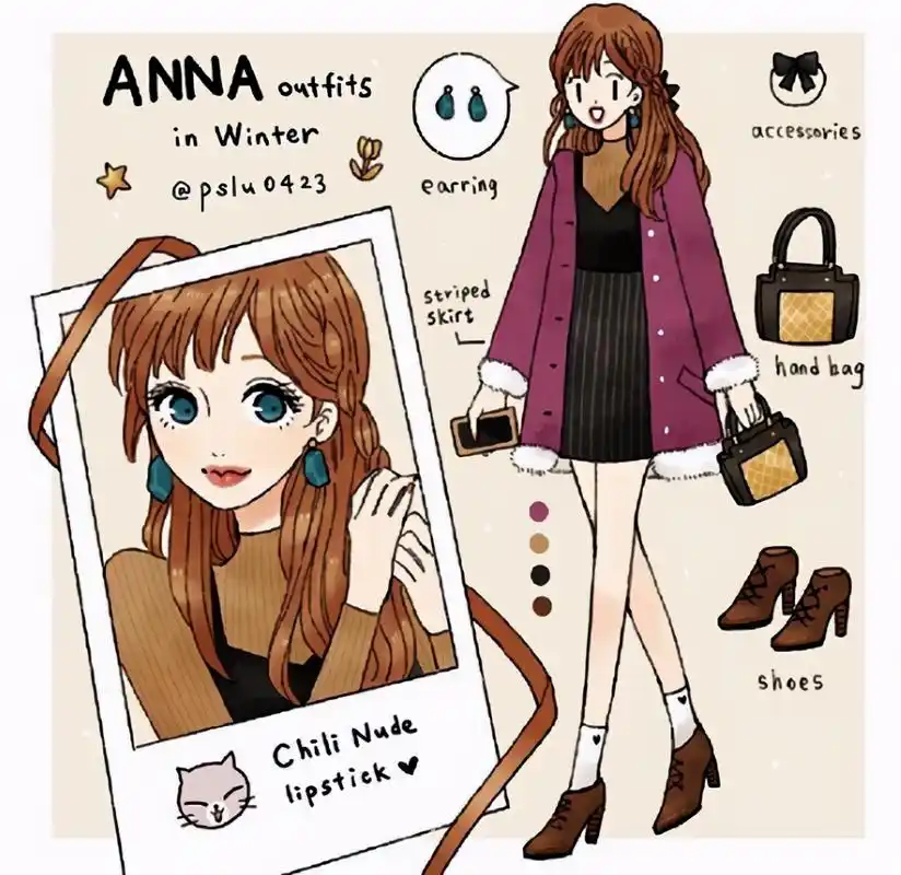 原创迪士尼公主的现代穿搭艾莎小动作让人心动爱洛像约会的女友