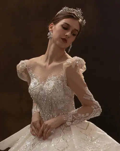 中世纪古堡演绎精致奢华婚纱古堡公主