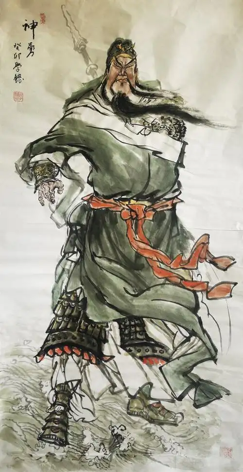 龙岁龙腾起 迎财迎平安——赏著名书画家裴学懿佳作_关公_系列_作品