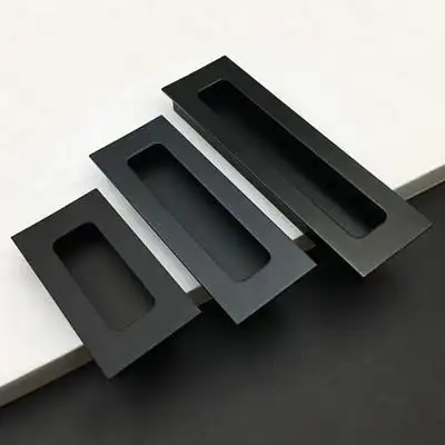 暗拉手内嵌入式现代简约移门小拉手暗装抽屉隐形推拉门把手手扣手