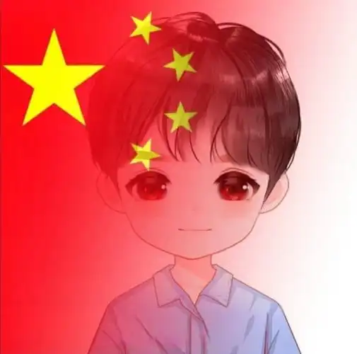 带有国旗的男头像