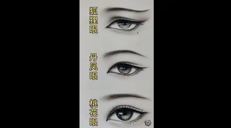 手绘古风眼睛教程蚊小叮手绘