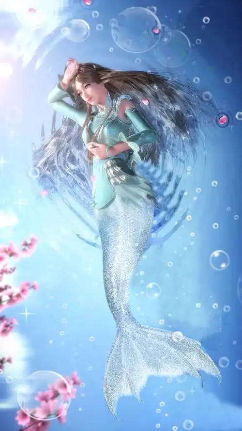 斗罗女神化身美人鱼,小舞清纯,宁荣荣梦幻,看到比比东心动了