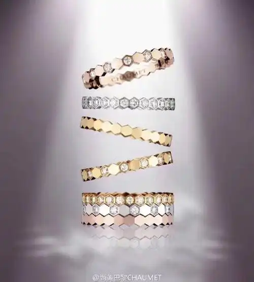 尚美巴黎蜂巢戒指