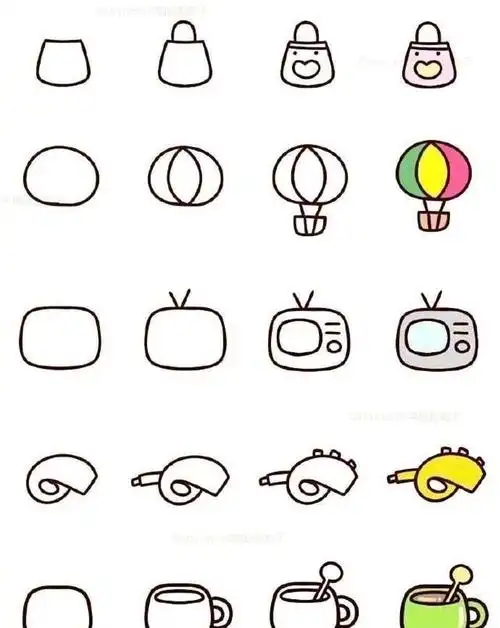 9类简单可爱的简笔画适合3岁以上宝宝宝妈学习了