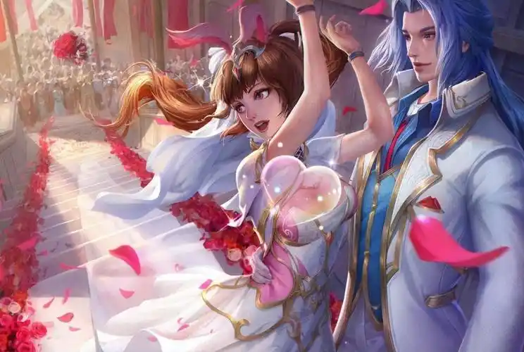 斗罗大陆:七怪婚礼公开,小舞穿婚纱抛花球,西装唐三太酷了_西鲁城