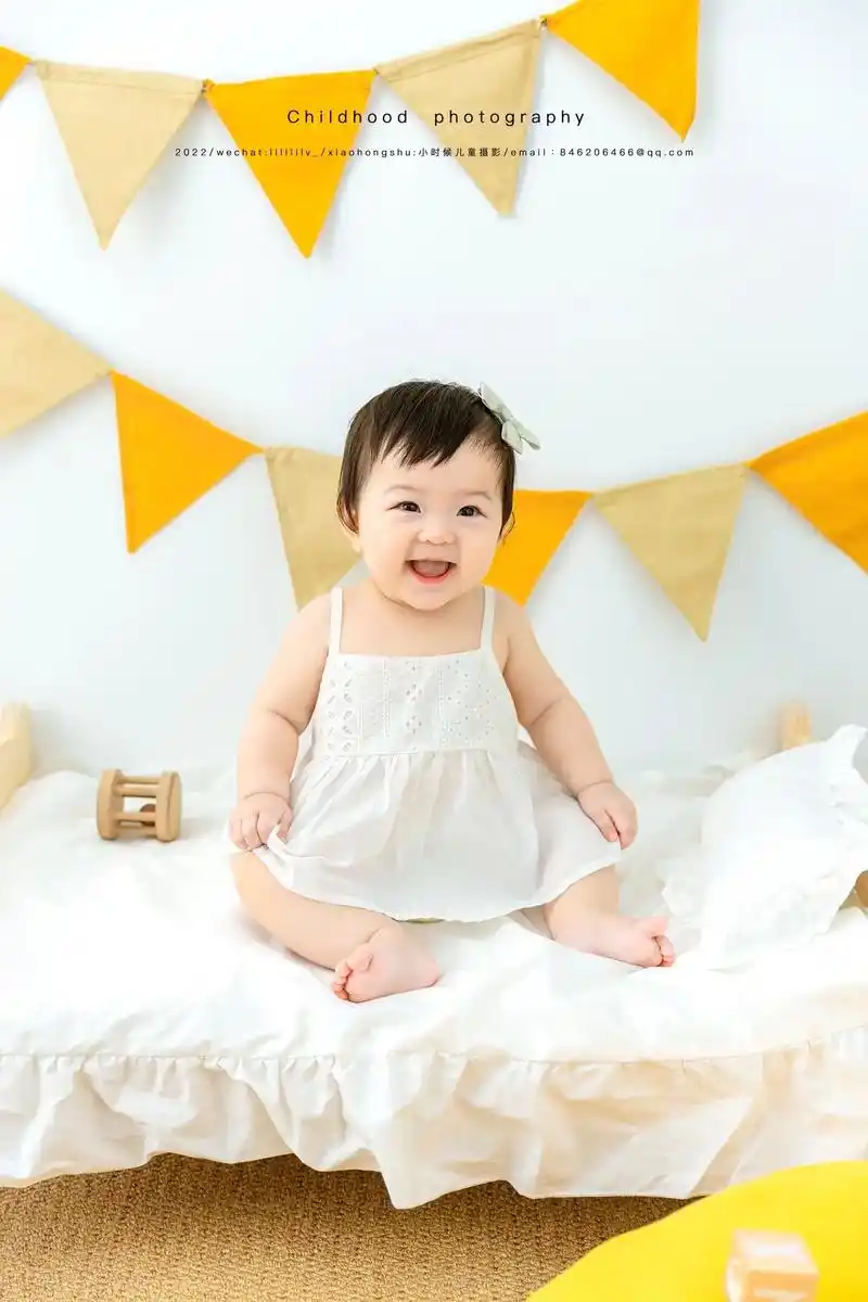 萌萌哒半岁宝 | 儿童摄影半岁照.宝贝的笑容也太治愈啦～#儿 - 抖音