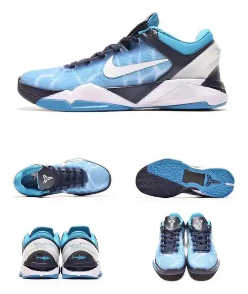 kobe zk 7 科比7代篮球鞋 透气实战耐磨防滑气垫减震男子运动鞋 黑金