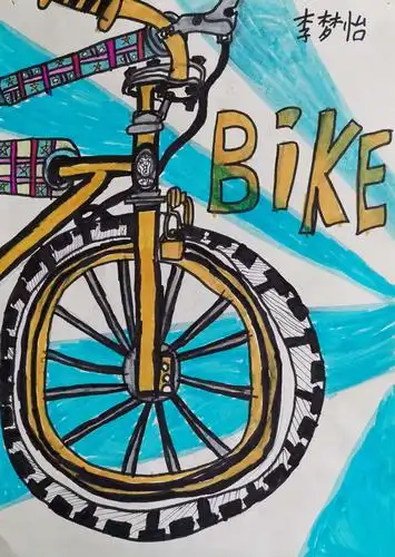 2019年艺馨美术学校名仕综合提高班30轮《自行车局部写生》
