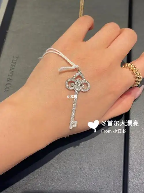 蒂芙尼鸢尾花钥匙项链