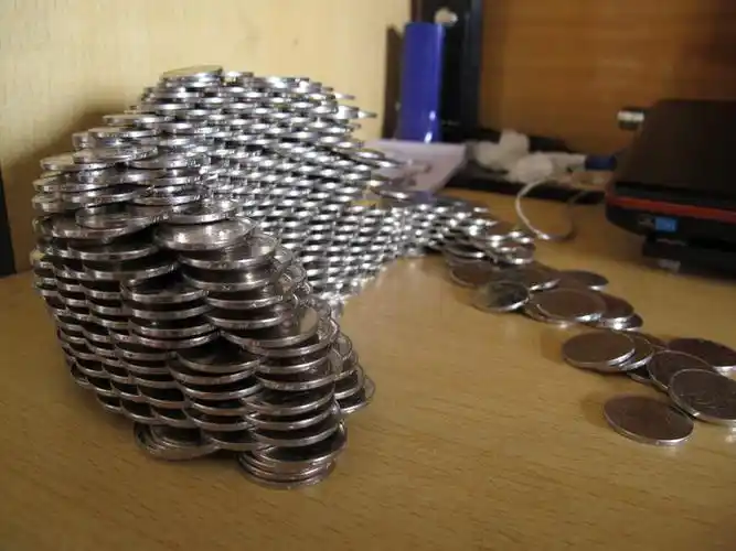 硬币摆的造型
