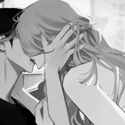 黑白特别污的情头 高清好看的二次元情侣头像特别污图片_情侣动漫头像