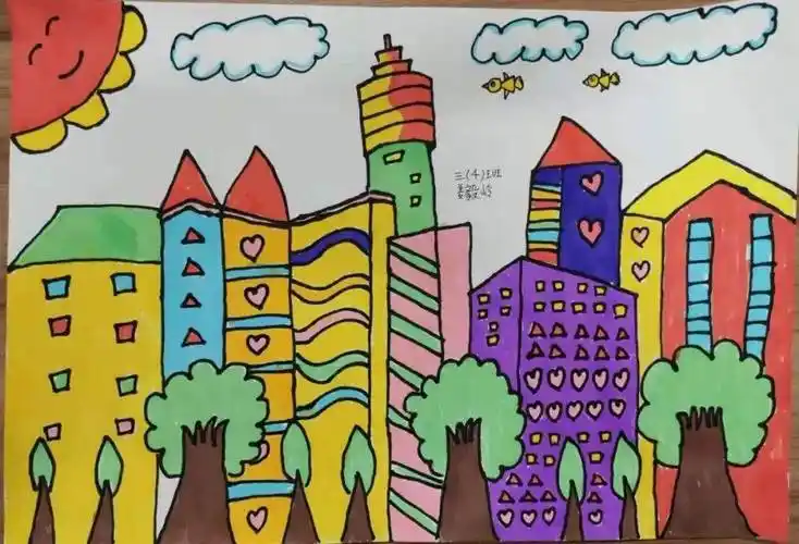 家乡简笔画 家乡简笔画二年级