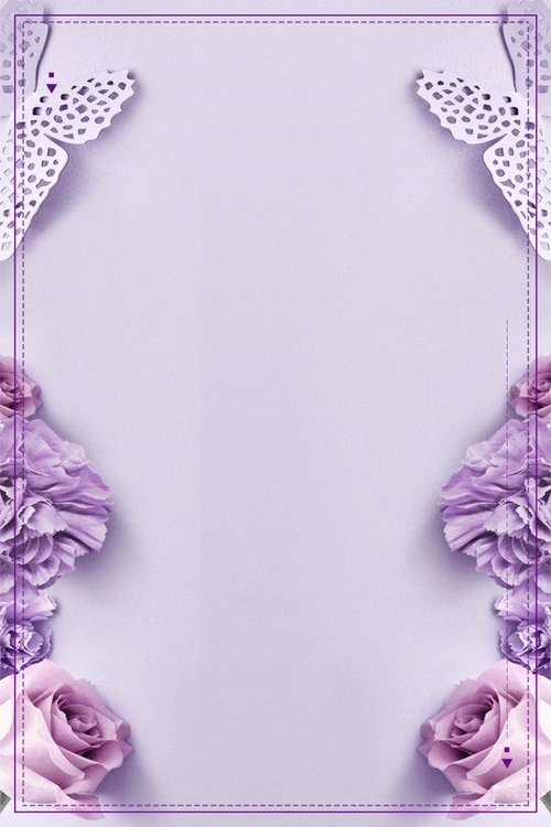 紫色唯美简约婚纱摄影海报背景