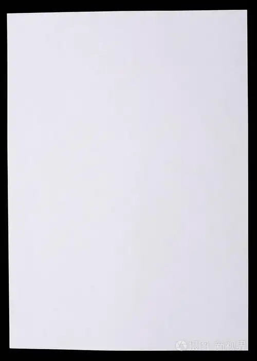 张白色纸