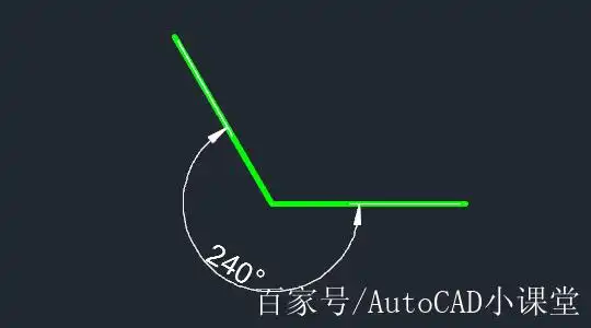 「autocad」如何创建大于180度的角度标注