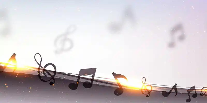 简约大气音谱音乐音乐会展板背景