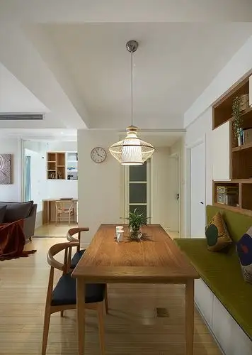 60平小户型餐厅卡座设计_齐家网装修效果图