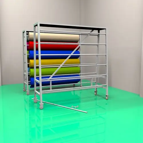 纺织面料展示架  壁纸桌布面料色卡展示架 a型架移动样布架 现货