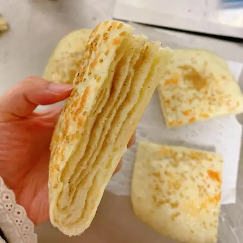 船船酱做的发面千层大饼