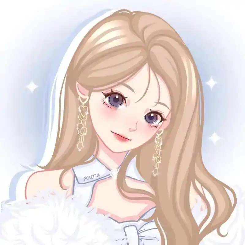 可爱头像女卡通呆萌 #我在努力 #我又来送图啦 #不火系列 - 抖音