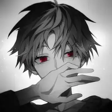 暗黑系动漫男头.用微笑掩盖了疼了的心,这种伪装真神奇#只有经 - 抖音