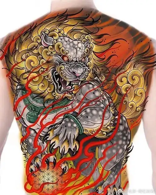 大满背##满背纹身##传统满背纹身