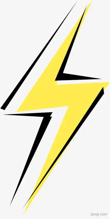 闪电图案png素材透明免抠图片-装饰效果