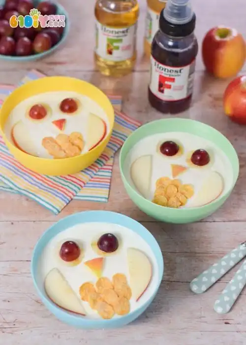 亲子美食diy酸奶点心造型