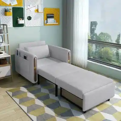 沙发两用单人阳台小户户型1米宽网网红多功能沙发床