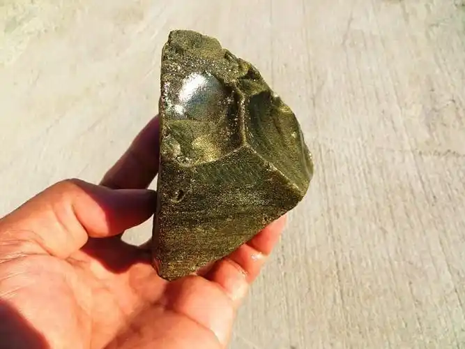 天然金曜石原石毛料 金色石雕刻料标本石能量石风水摆件 800克左右1-2