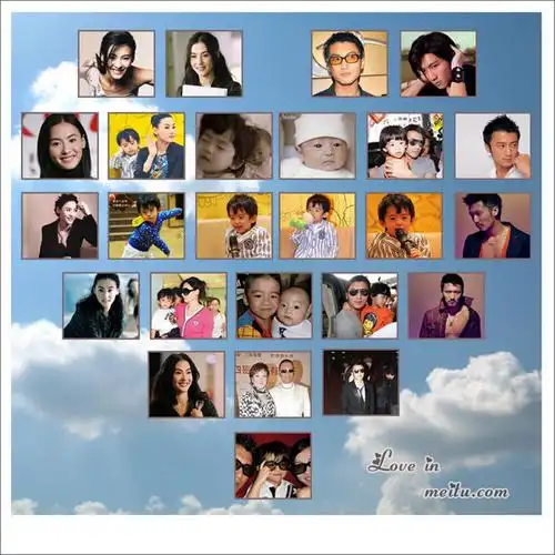 美图秀秀定格亲情心形拼图玩转全家福