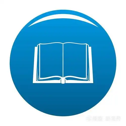 书籍部署图标蓝色矢量