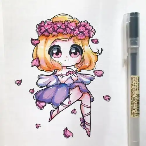 简单易学的q版动漫人物,只需要一支笔就能画出来,初学者必备