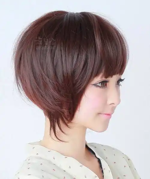 适合圆脸女生发型短碎发(大圆脸适合的短发发型图片)