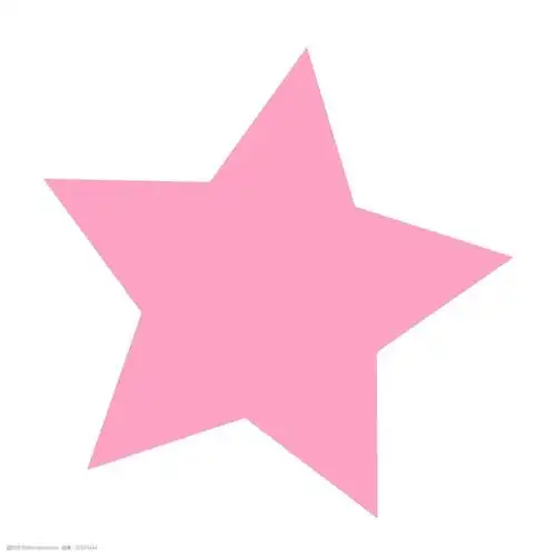 粉色创意可爱五角星元素
