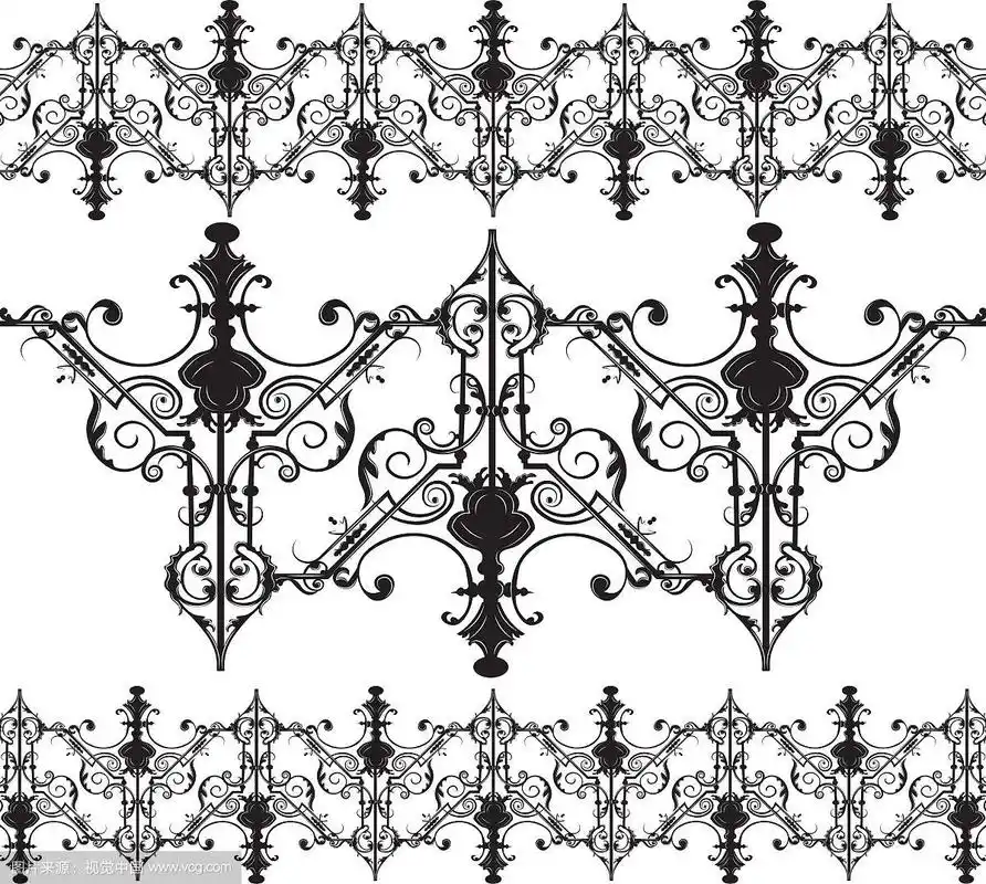 复古哥特式装饰图案元素