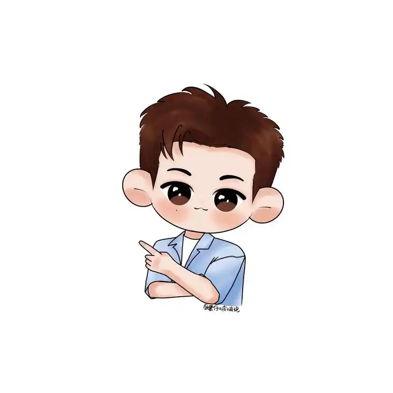 李现多巴胺穿搭q版 夏日清凉多巴胺穿搭