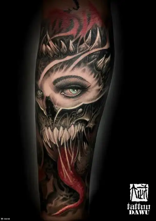 手臂欧美写实纹身图案大全 - 纹身大咖