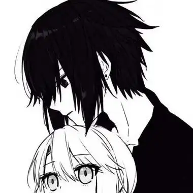 动漫黑白霸气情侣头像带字图片 动漫头像图片大全 -【爱个性】